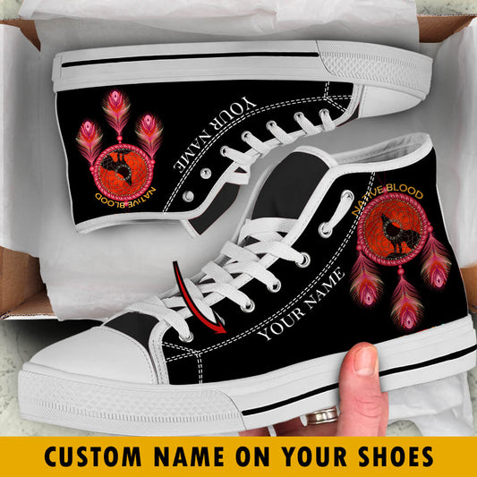 WelcomeNative Native Runs Through My Veins Customized, 3D Shoes, All Over Print Shoes