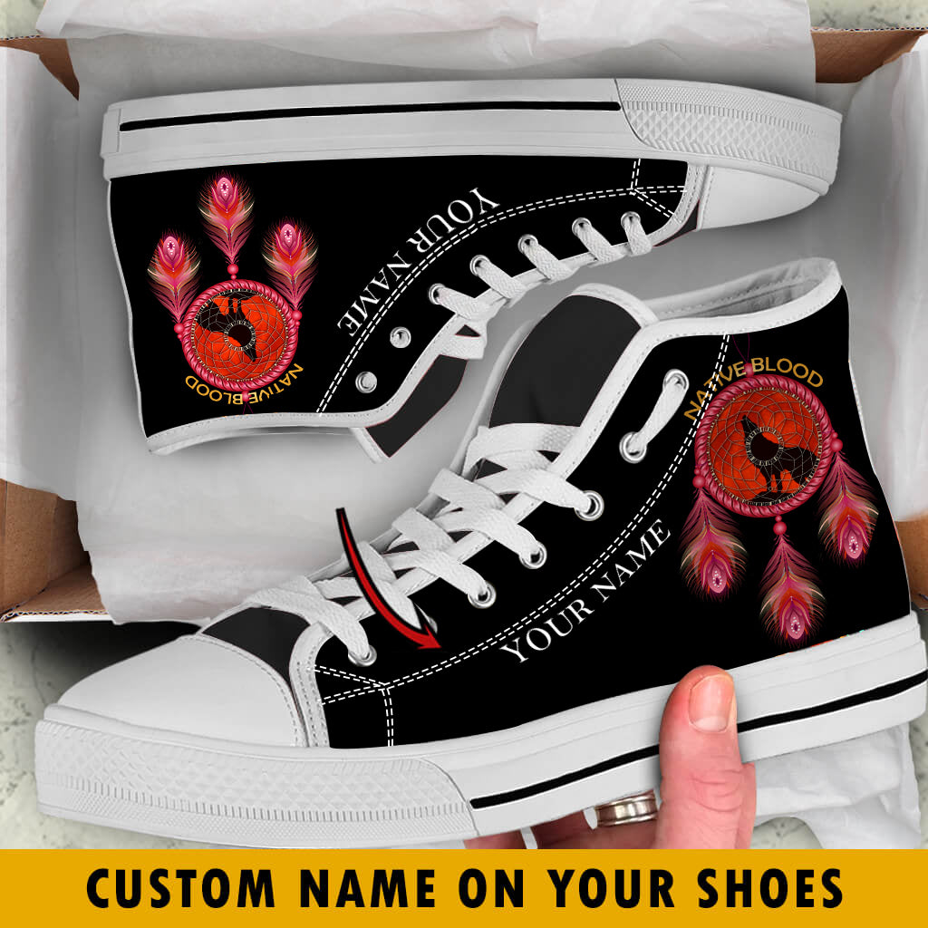 WelcomeNative Native Runs Through My Veins Customized, 3D Shoes, All Over Print Shoes