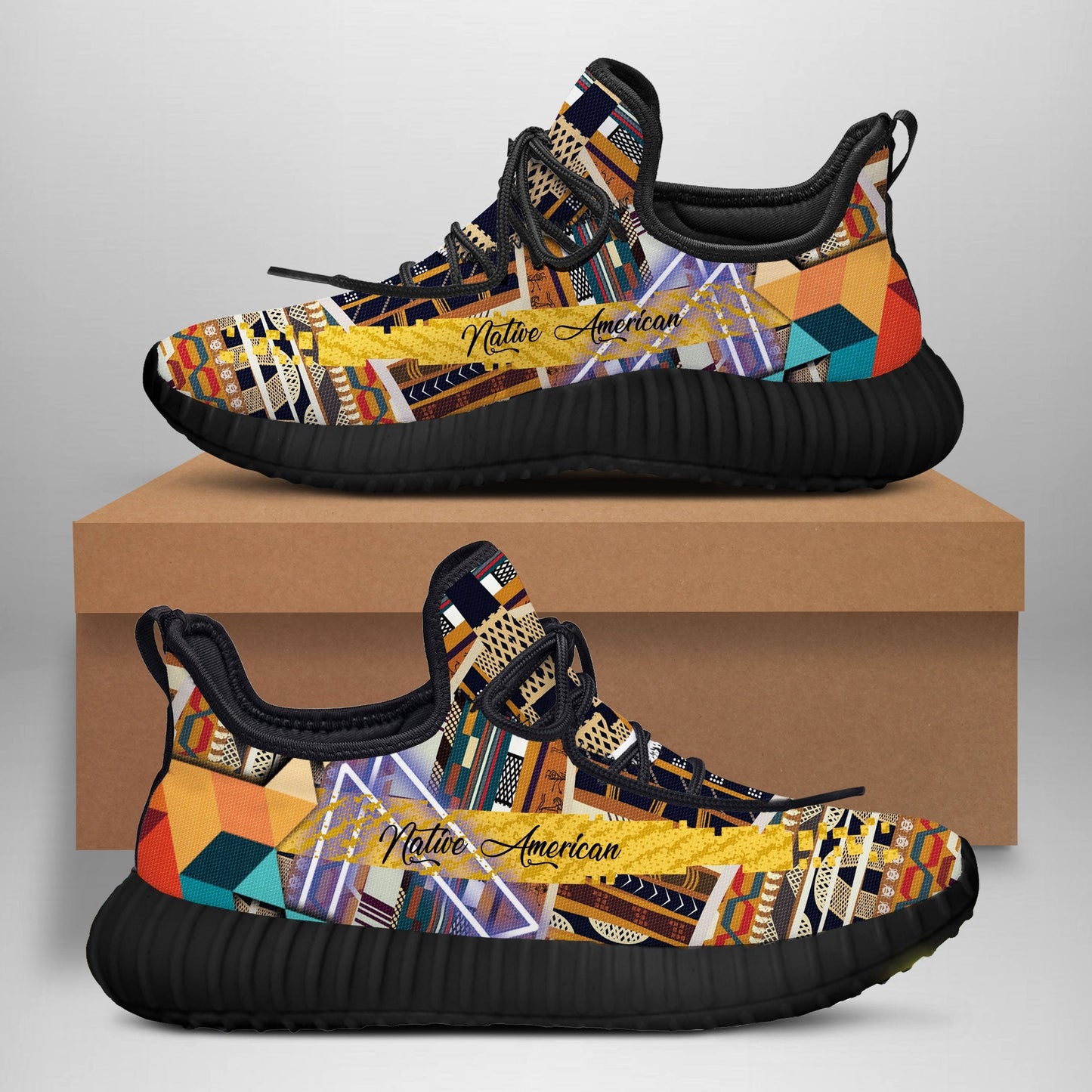 WelcomeNative Shoes Native Abstract, 3D Shoes, All Over Print Shoes