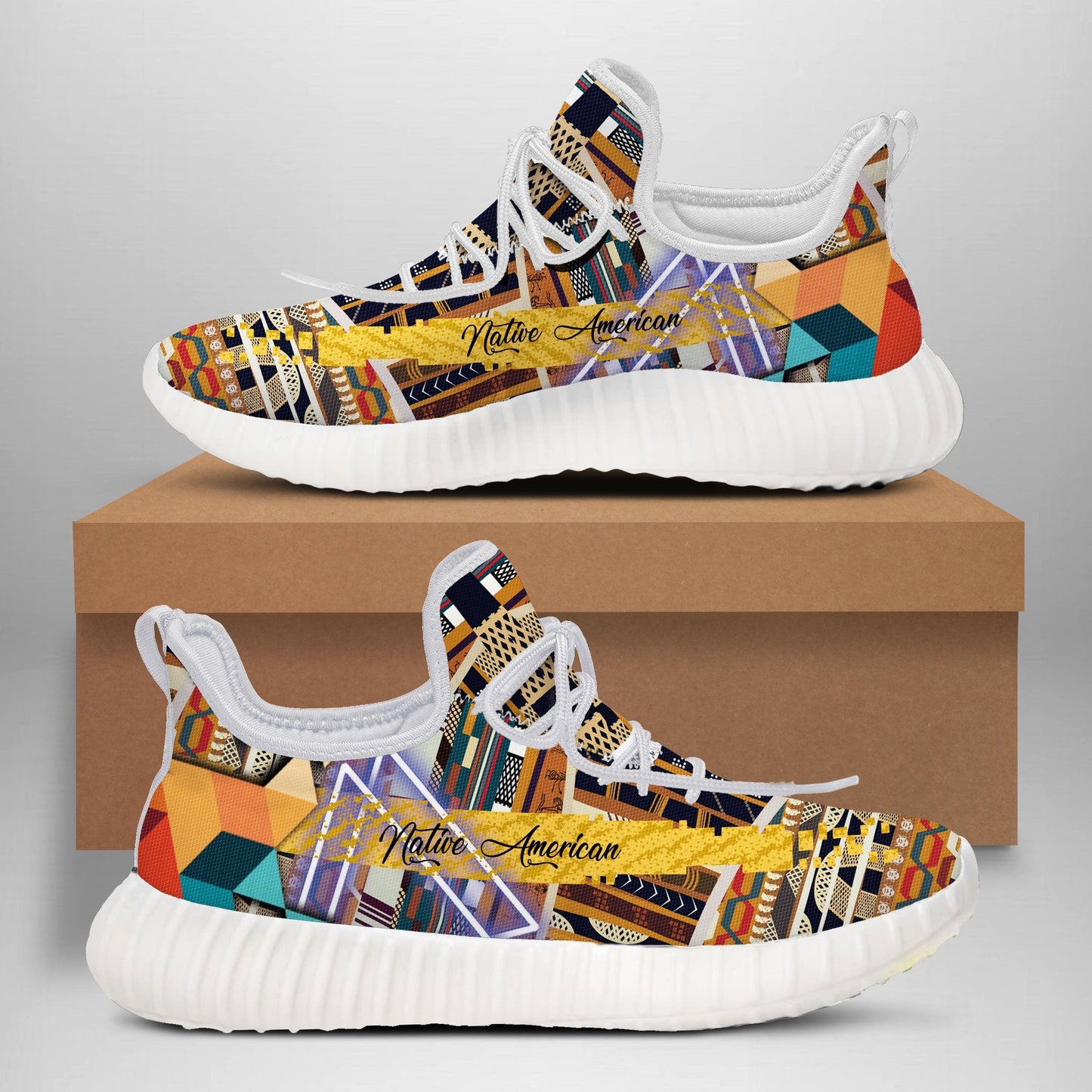 WelcomeNative Shoes Native Abstract, 3D Shoes, All Over Print Shoes