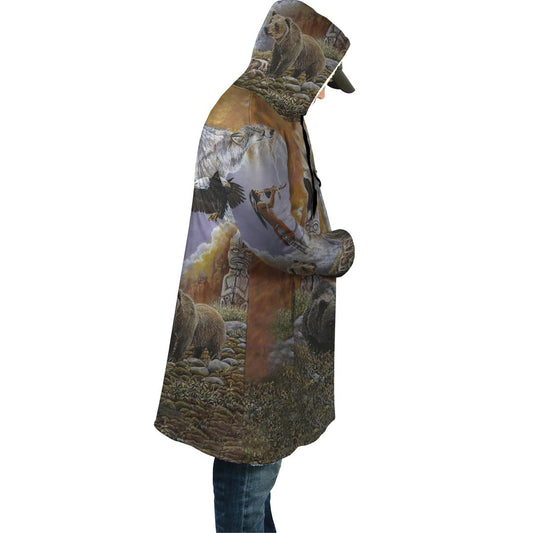 WelcomeNative Animal Spirit Native 3D Dream Cloak, All Over Print Dream Cloak, Native American