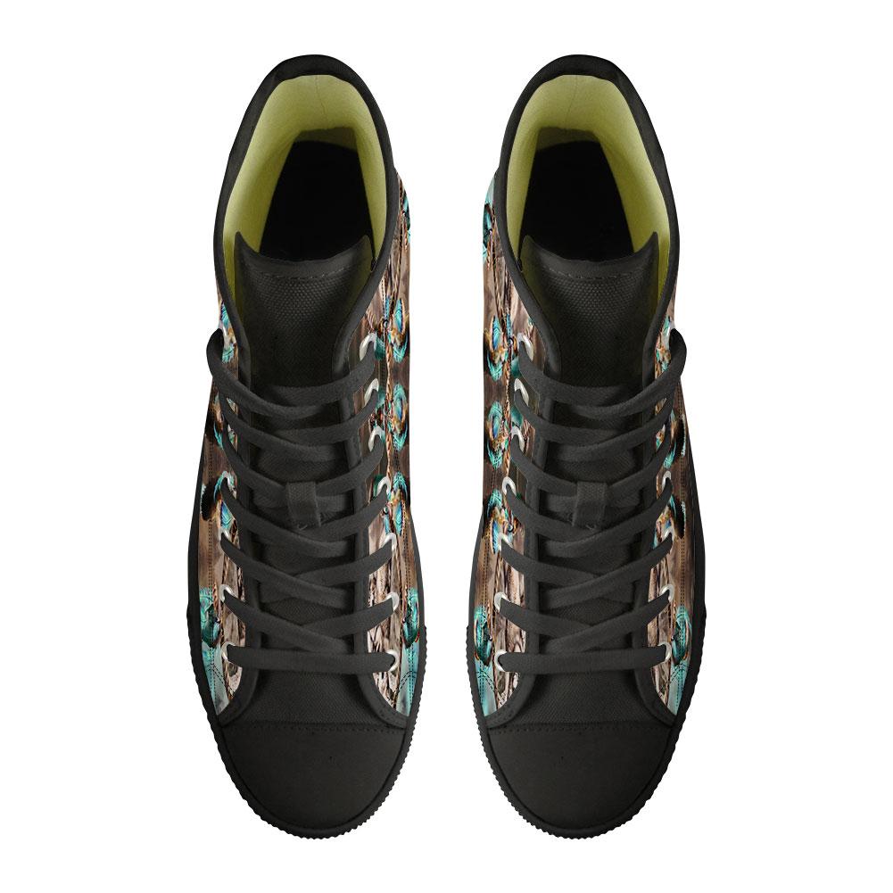 WelcomeNative Wolf Feather Shoes, 3D Shoes, All Over Print Shoes