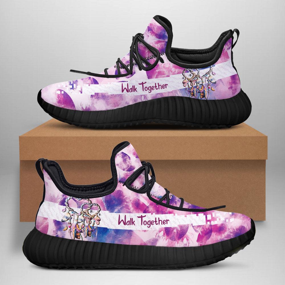 WelcomeNative Purple Shoes Couple, 3D Shoes, All Over Print Shoes