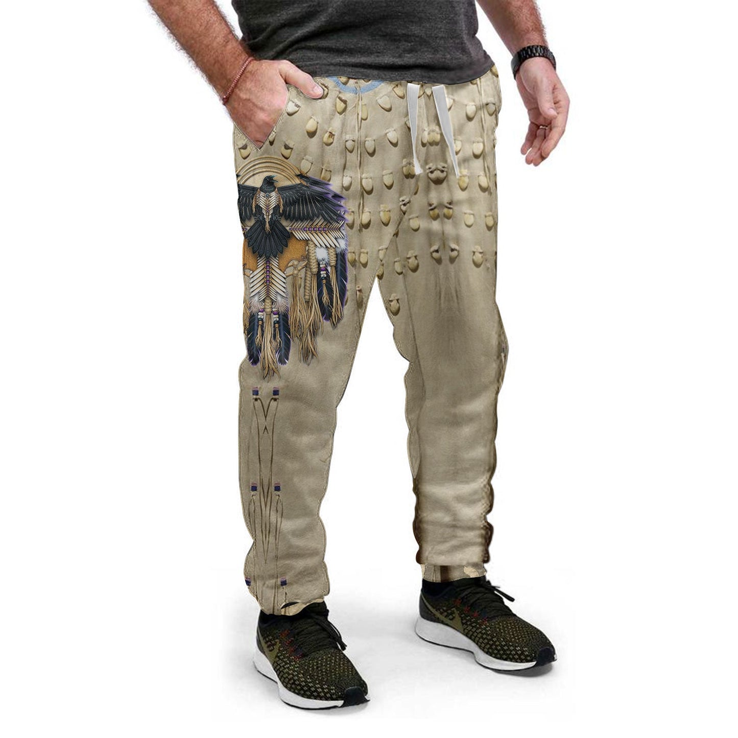 WelcomeNative Native Eagle Sweatpants, 3D Sweatpants, All Over Print Sweatpants