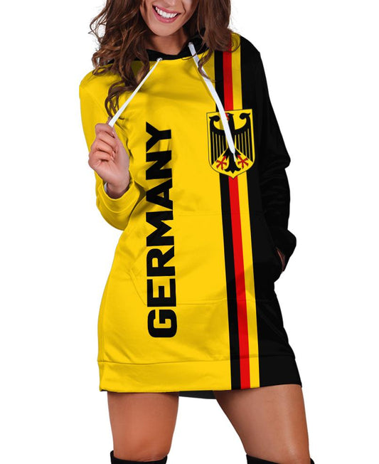 WelcomeNative Germany Hoodie Dress, 3D Hoodie Dress,All Over Print Hoodie Dress