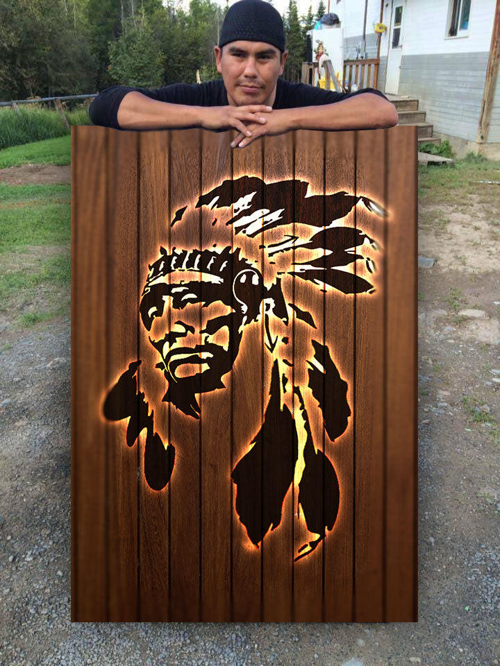 WelcomeNative Brown Native Poster, 3D Poster, All Over Print Poster, Native American