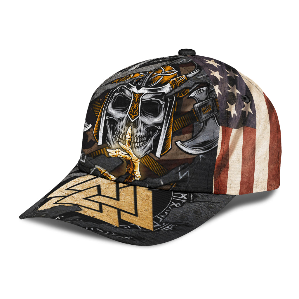WelcomeNative Native American Skull Cap, 3D Cap , All Over Print Cap