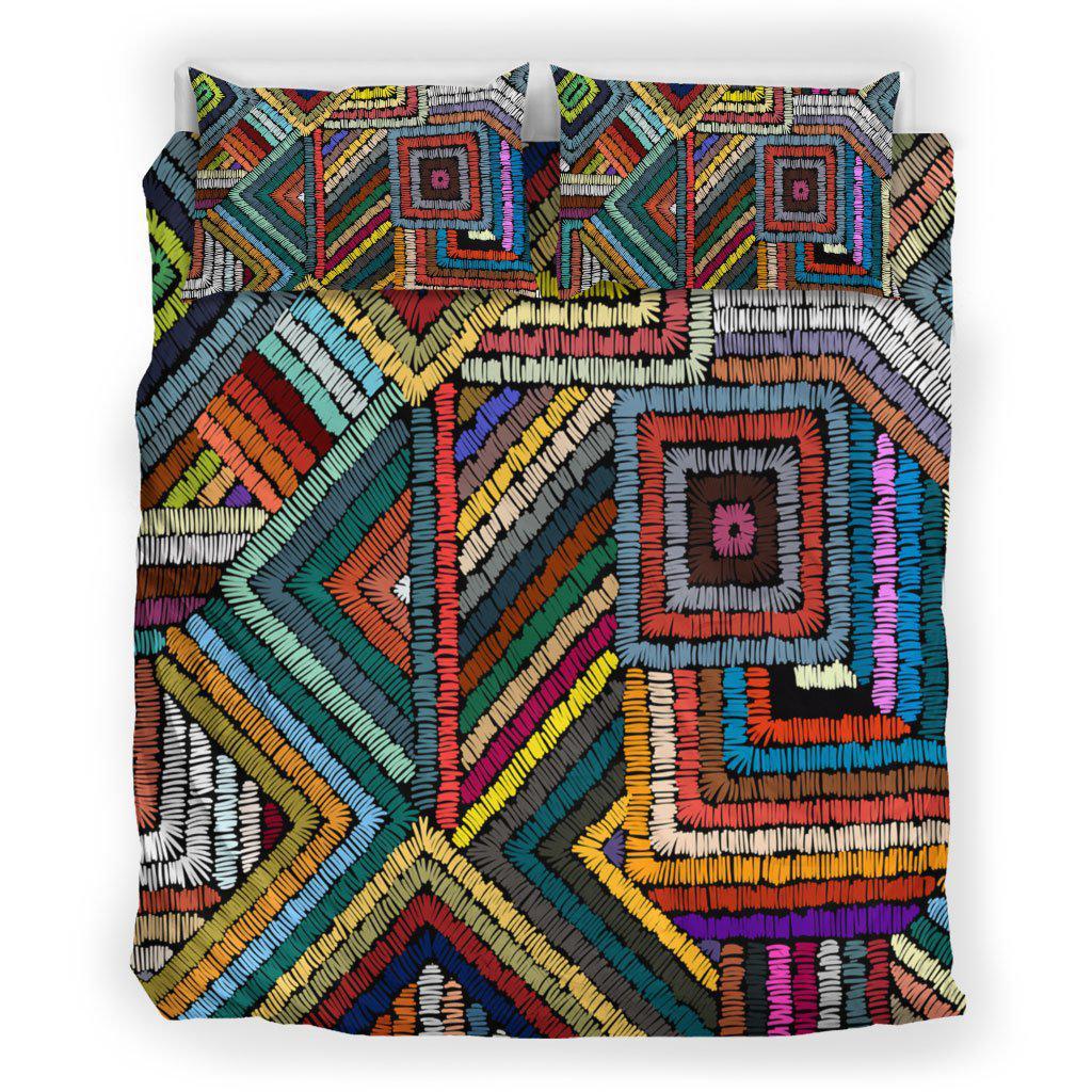 WelcomeNative Native Rainbow Color Bedding Set, 3D Bedding Set, All Over Print, Native American