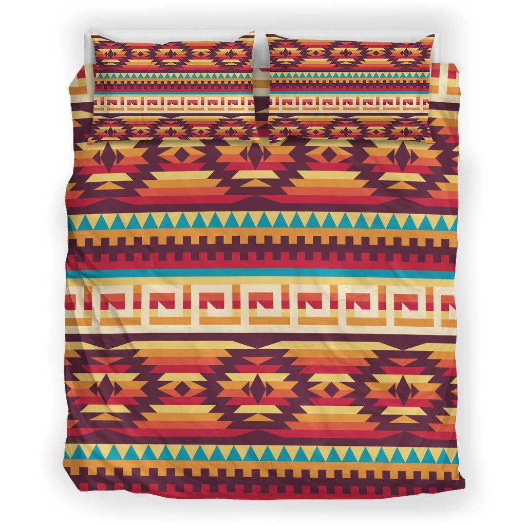 WelcomeNative Floating Color Motifs Bedding Set, 3D Bedding Set, All Over Print, Native American