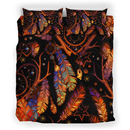 WelcomeNative Native Flowers Dream Bedding Set, 3D Bedding Set, All Over Print, Native American