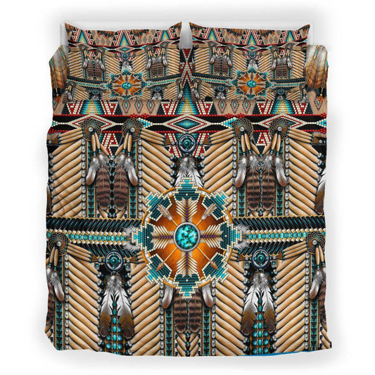 WelcomeNative Native Connecting Pattern Bedding Set, 3D Bedding Set, All Over Print, Native American