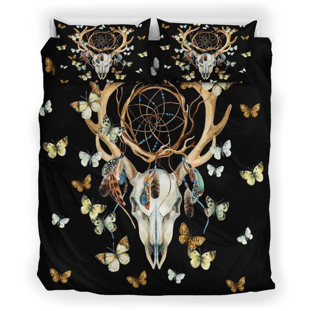 WelcomeNative Black Native Buffalo Bedding Set, 3D Bedding Set, All Over Print, Native American