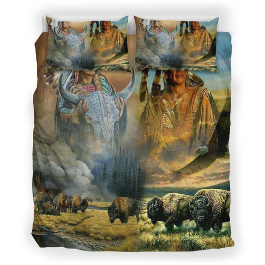 WelcomeNative Native Landscape Bedding Set, 3D Bedding Set, All Over Print, Native American