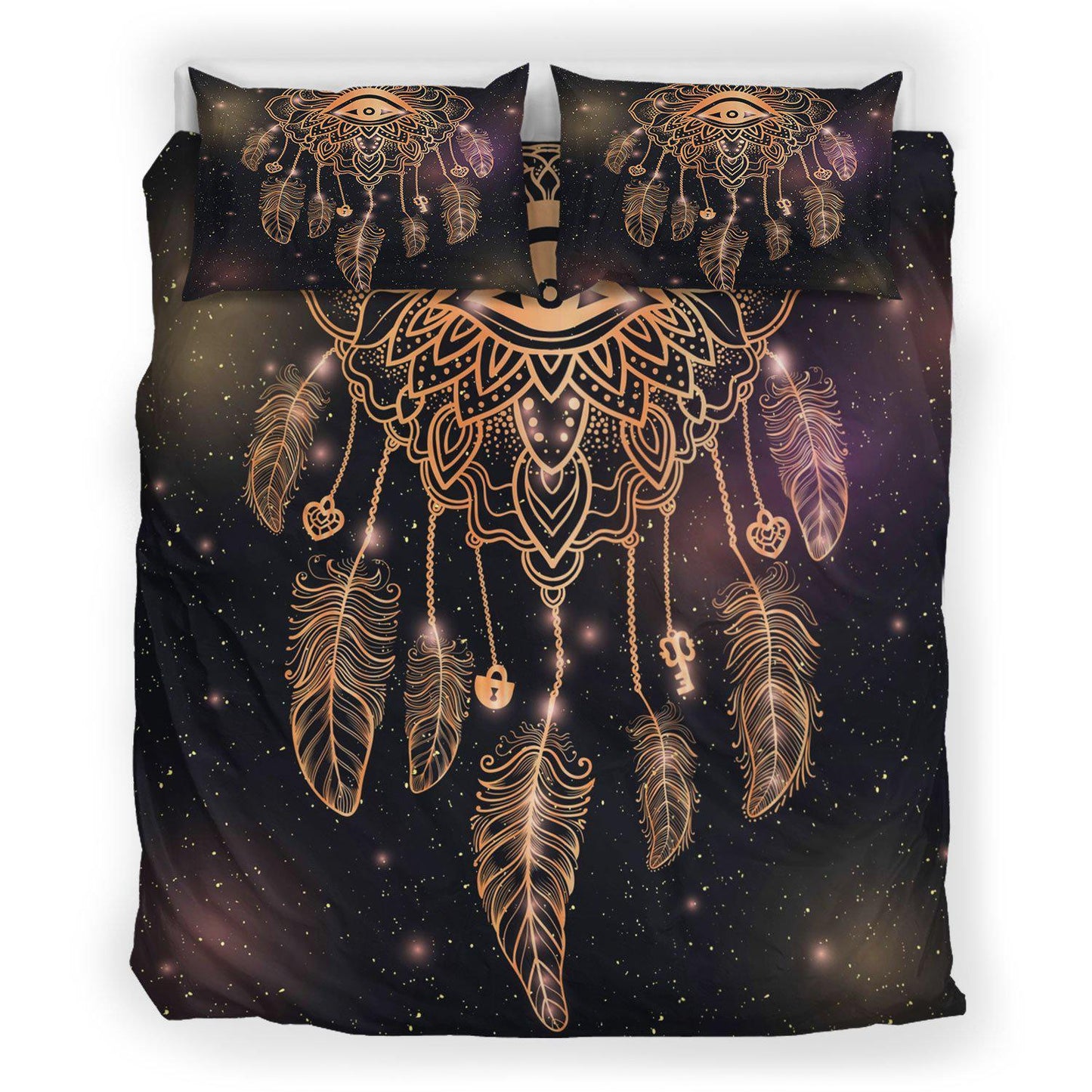 WelcomeNative Galaxy Dreamcatcher Bedding Set, 3D Bedding Set, All Over Print, Native American