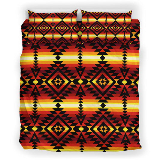 WelcomeNative Native Rhombic Pattern Bedding Set, 3D Bedding Set, All Over Print, Native American