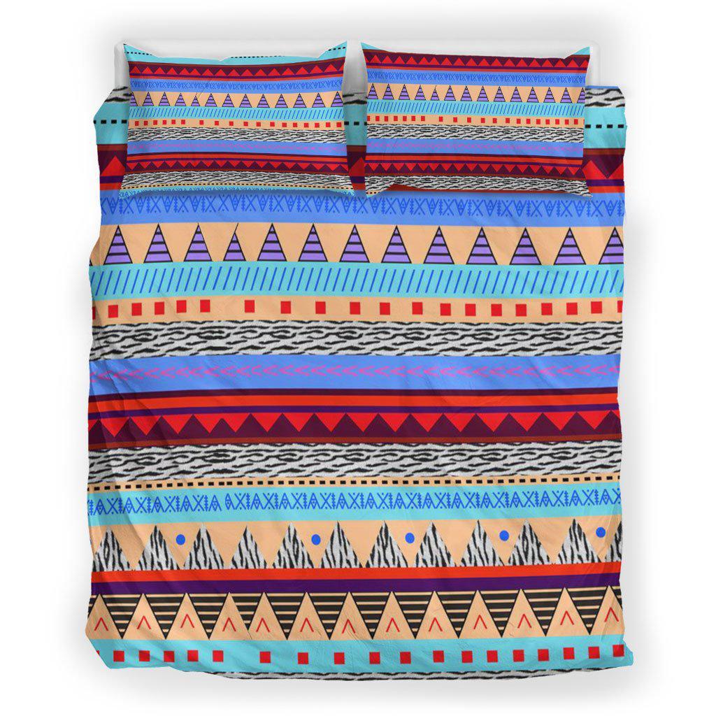 WelcomeNative Native Pyramid Pattern Bedding Set, 3D Bedding Set, All Over Print, Native American