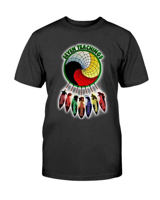 WelcomeNative Seven teaching T Shirt, Native Ameirican Shirt