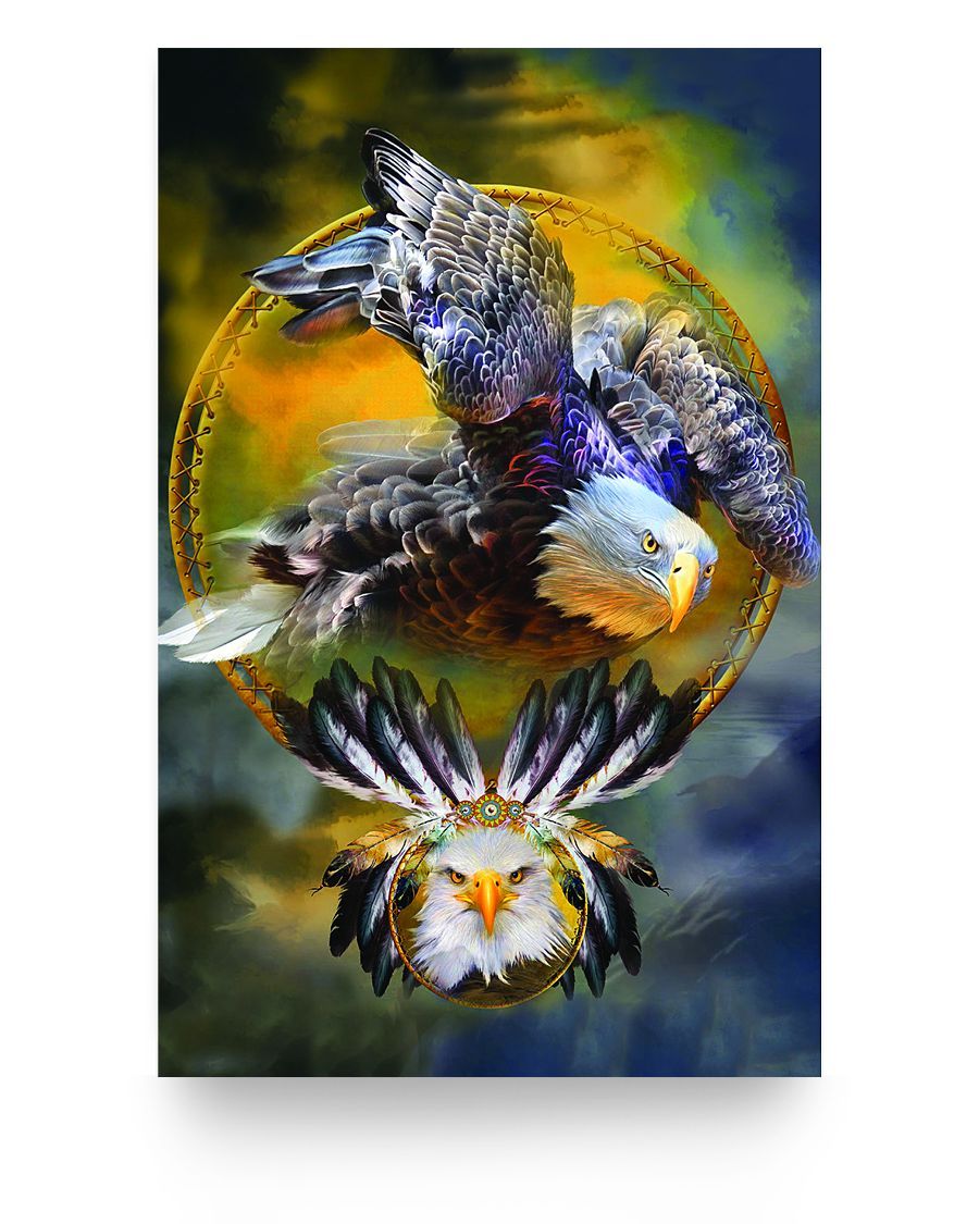 WelcomeNative The Eagle Wings Poster, 3D Poster, All Over Print Poster, Native American