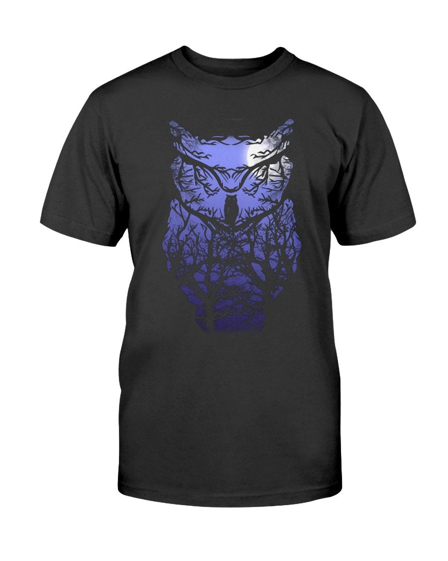 WelcomeNative Blue Owl T Shirt, Native American Shirt