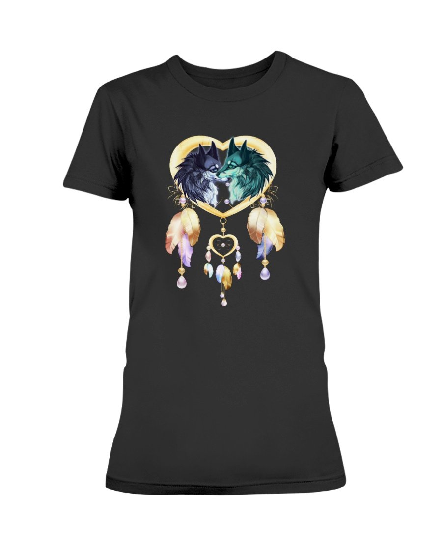 WelcomeNative Wolf's Love T Shirt, Native American Shirt