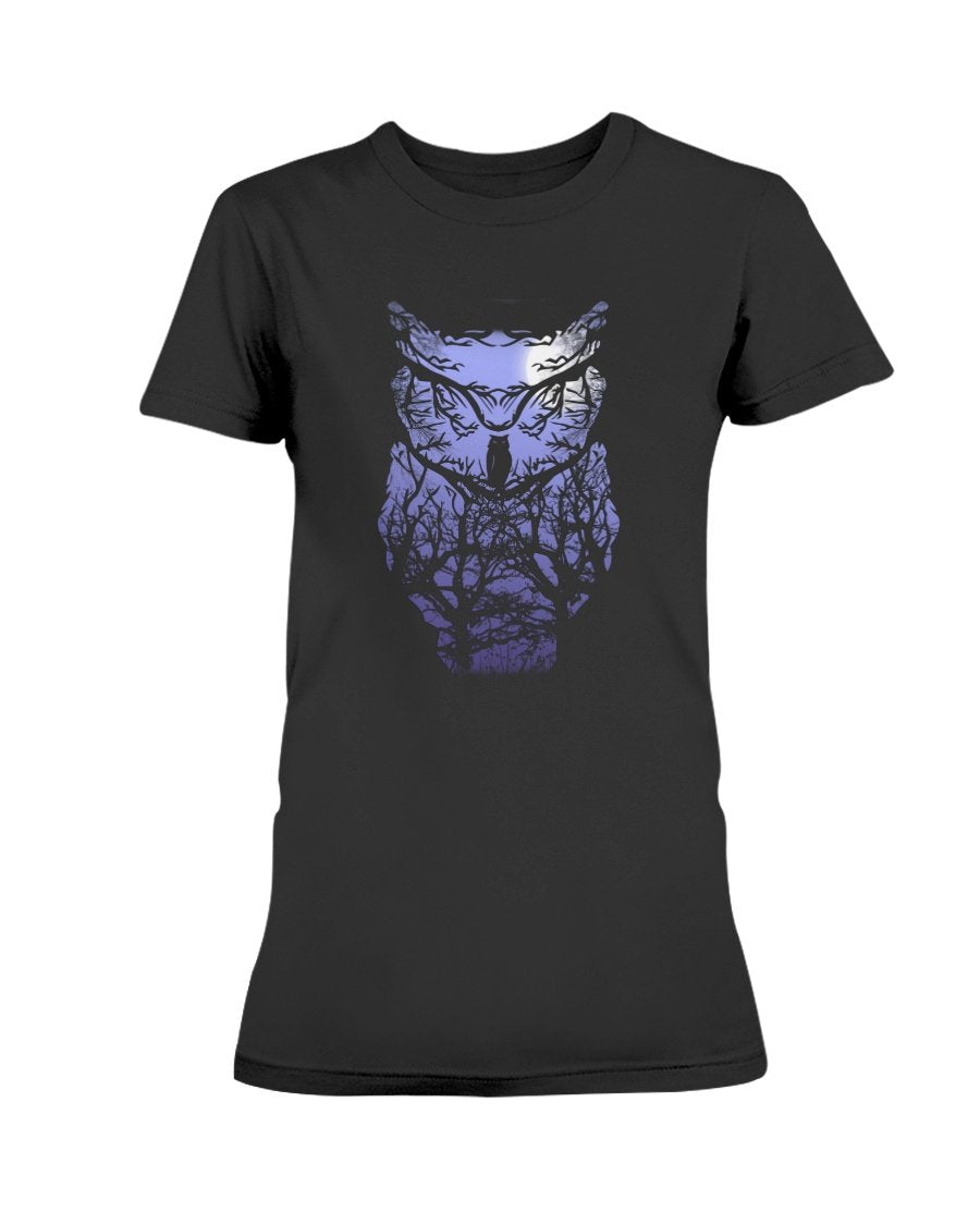 WelcomeNative Blue Owl T Shirt, Native American Shirt