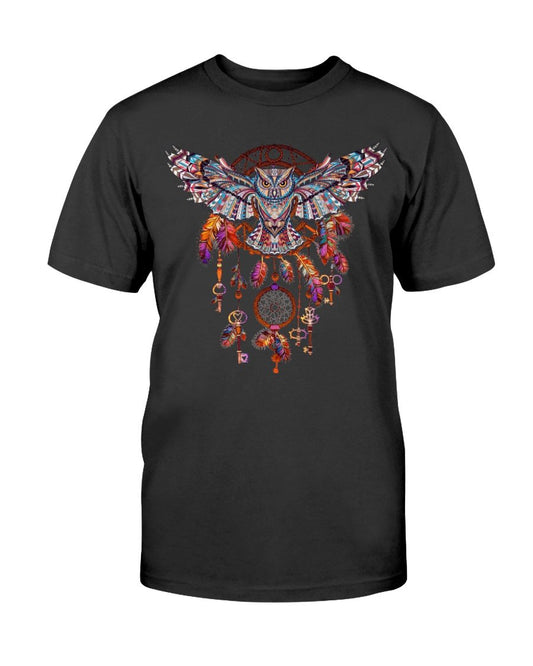 WelcomeNative Dreamcatcher Owl T Shirt, Native Ameirican Shirt