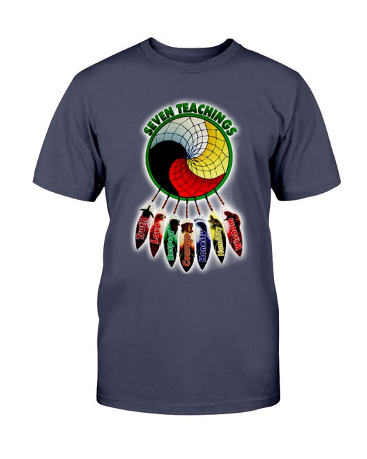 WelcomeNative Seven teaching T Shirt, Native Ameirican Shirt