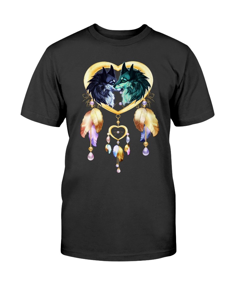 WelcomeNative Wolf's Love T Shirt, Native American Shirt