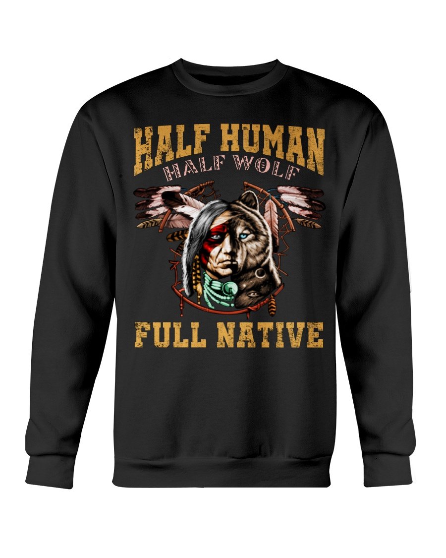 WelcomeNative Half Human T Shirt, Native Ameirican Shirt