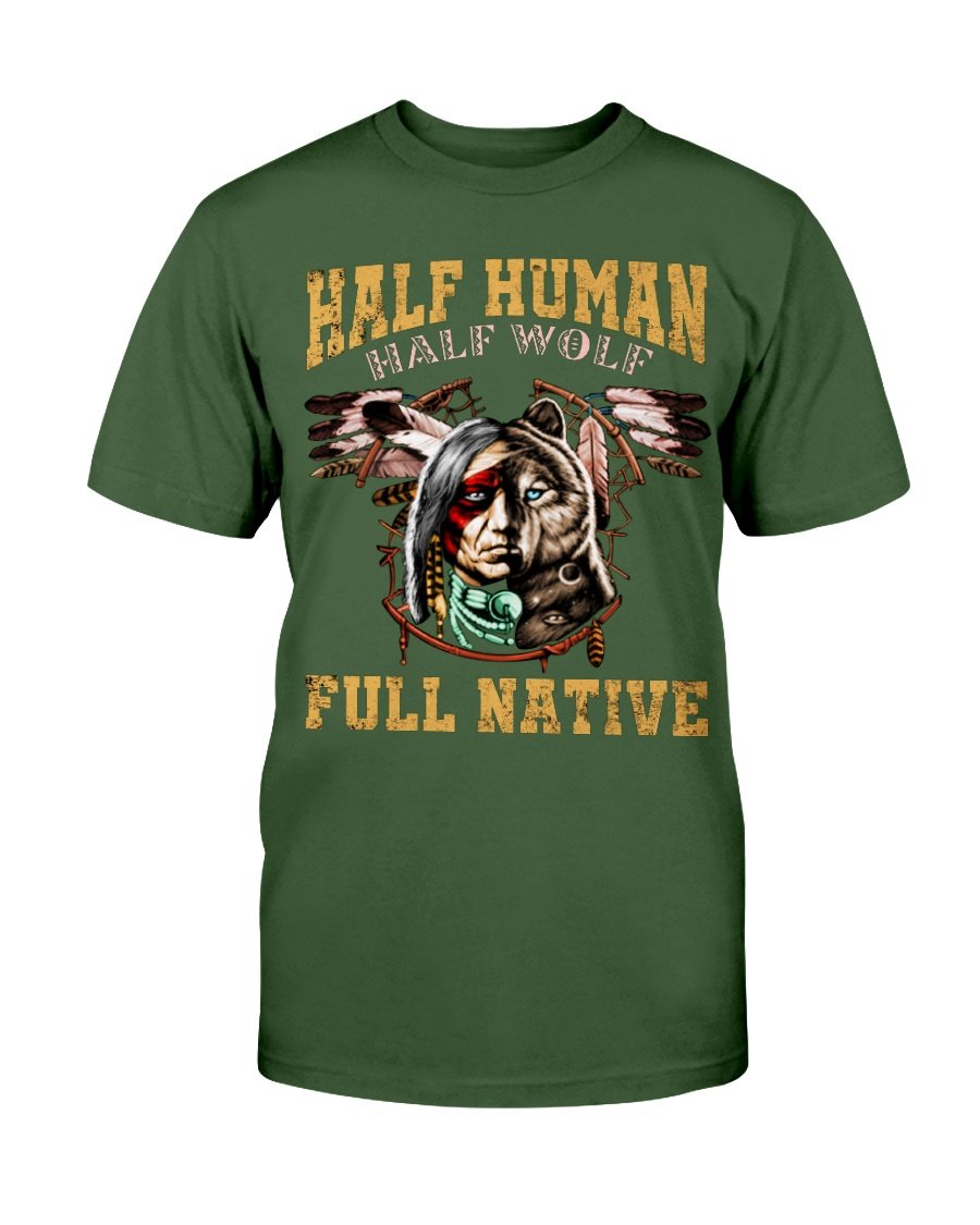 WelcomeNative Half Human T Shirt, Native American Shirt