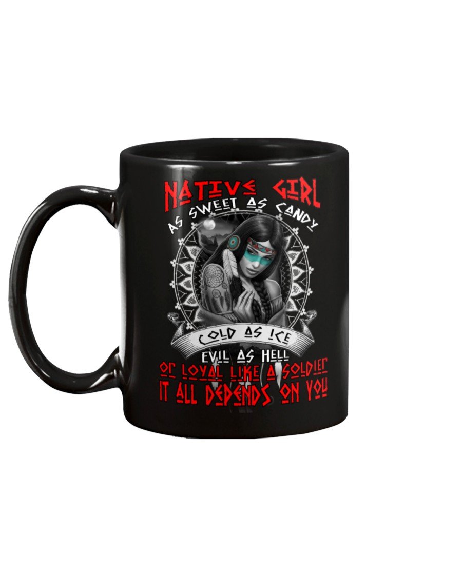 WelcomeNative Native Girl Mug, Native Mug, Native American Mug