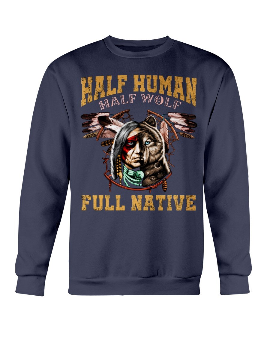 WelcomeNative Half Human T Shirt, Native Ameirican Shirt