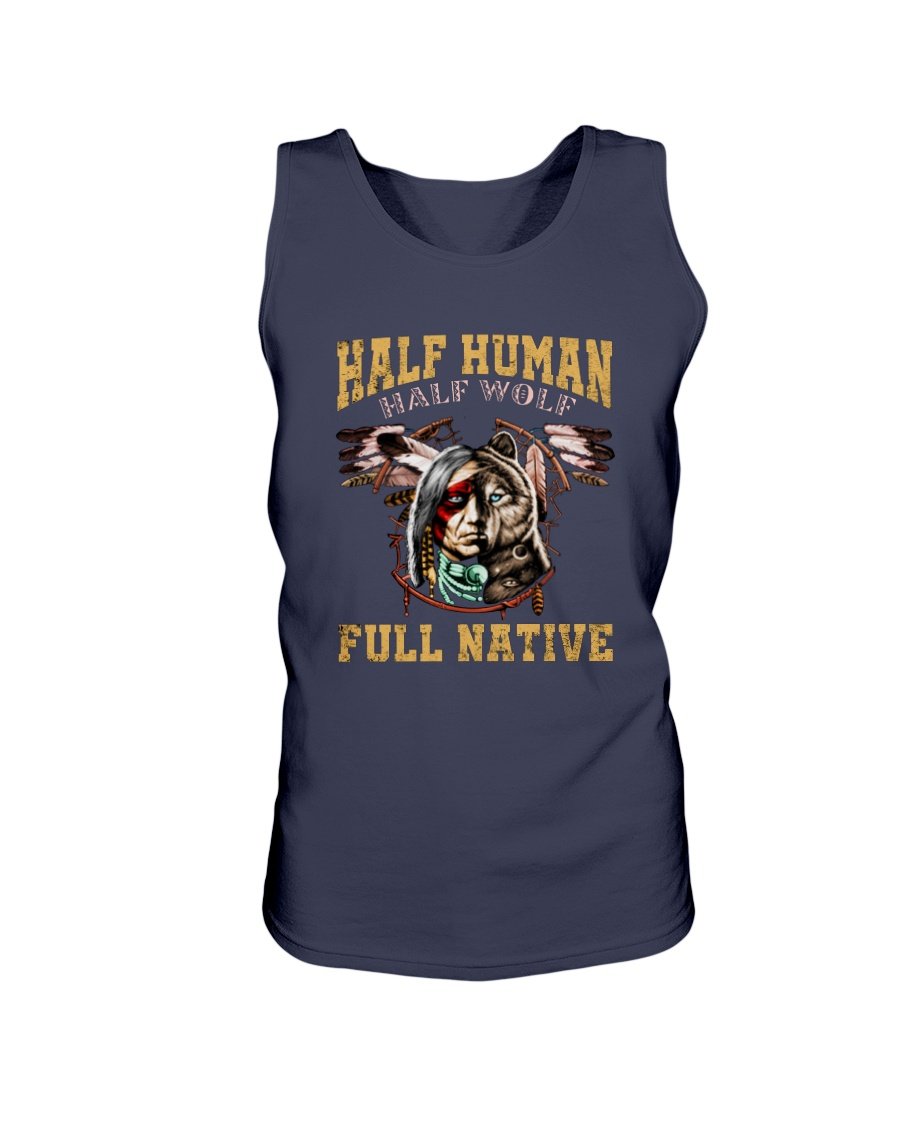 WelcomeNative Half Human T Shirt, Native Ameirican Shirt