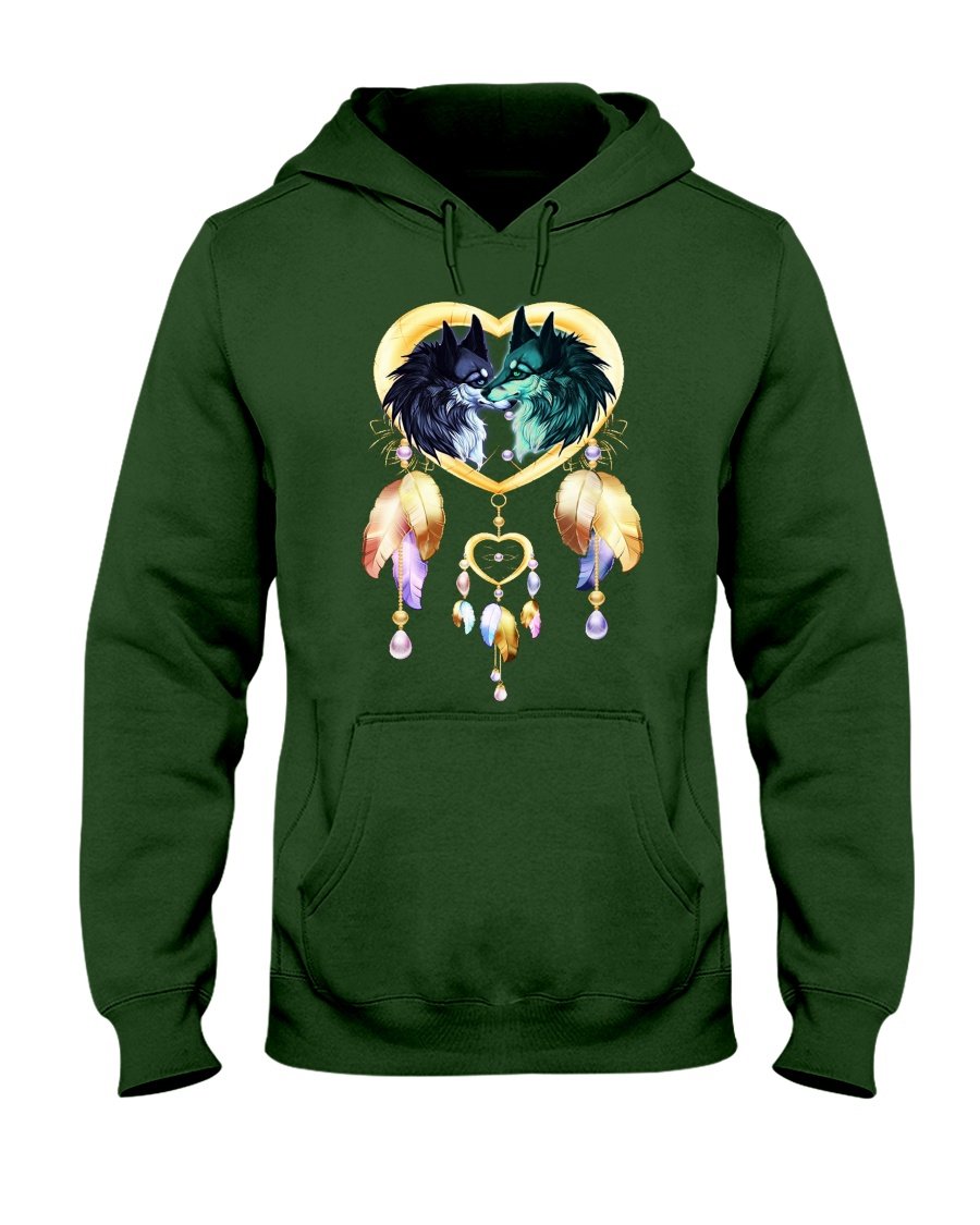 WelcomeNative Wolf's Love T Shirt, Native American Shirt