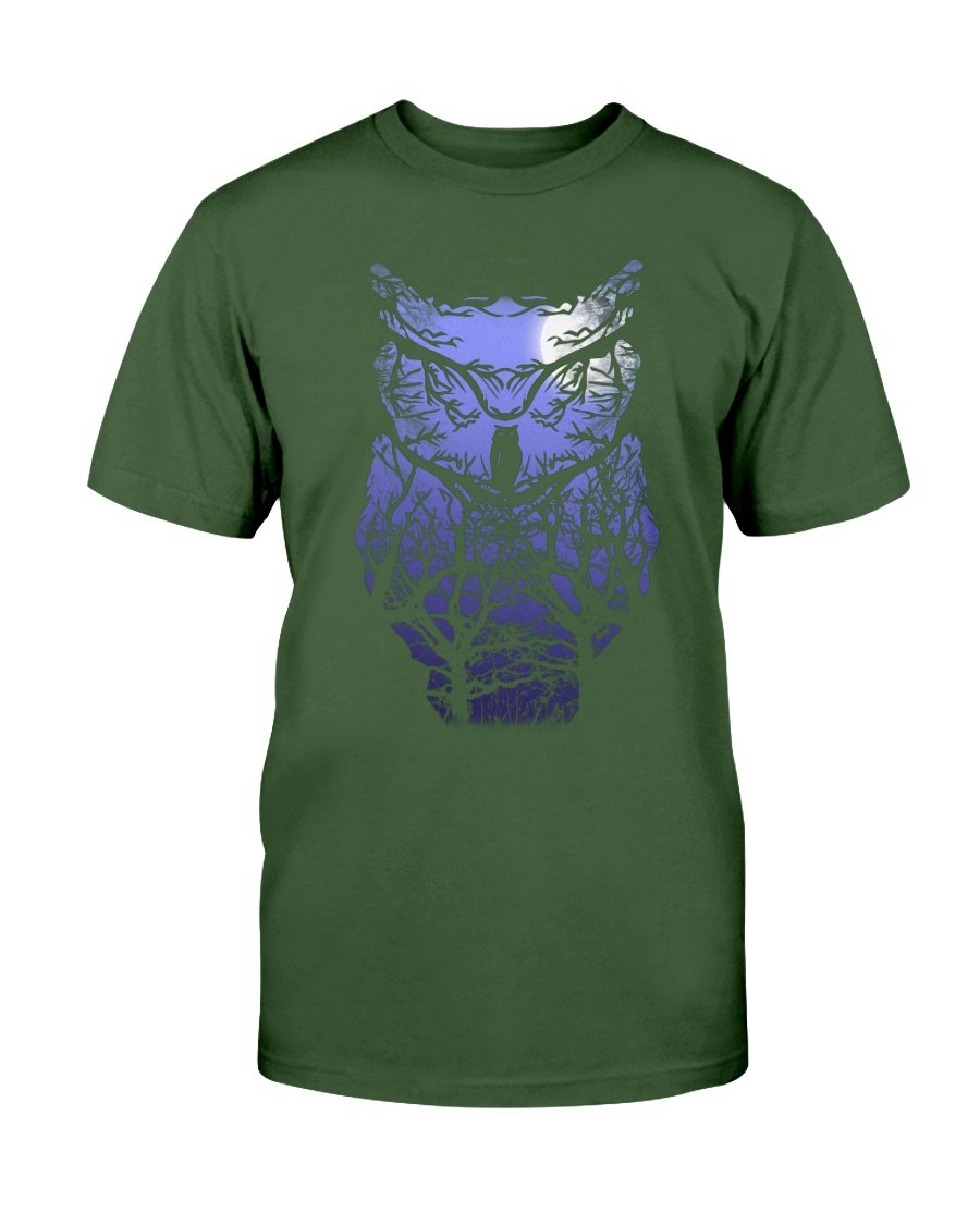 WelcomeNative Blue Owl T Shirt, Native American Shirt