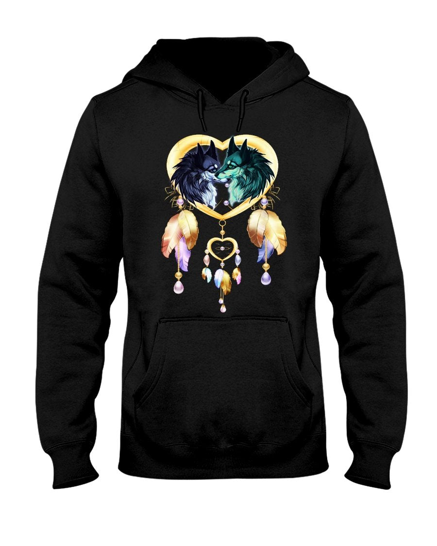 WelcomeNative Wolf's Love T Shirt, Native American Shirt