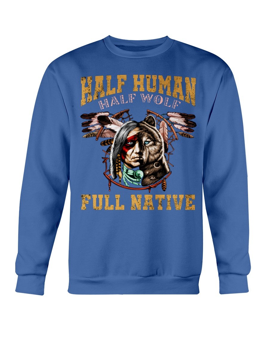 WelcomeNative Half Human T Shirt, Native Ameirican Shirt