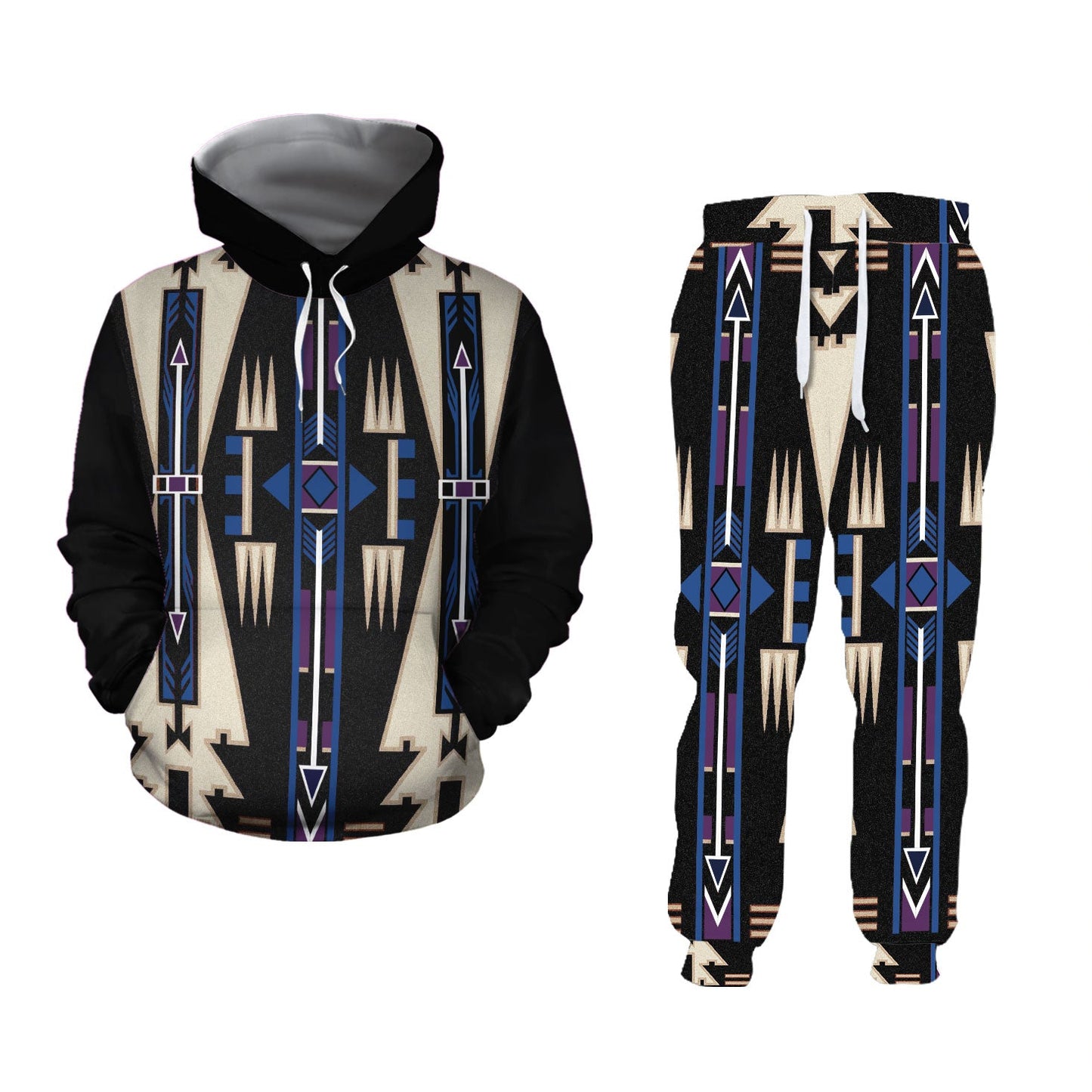 Native American Blue Culture 3D Set