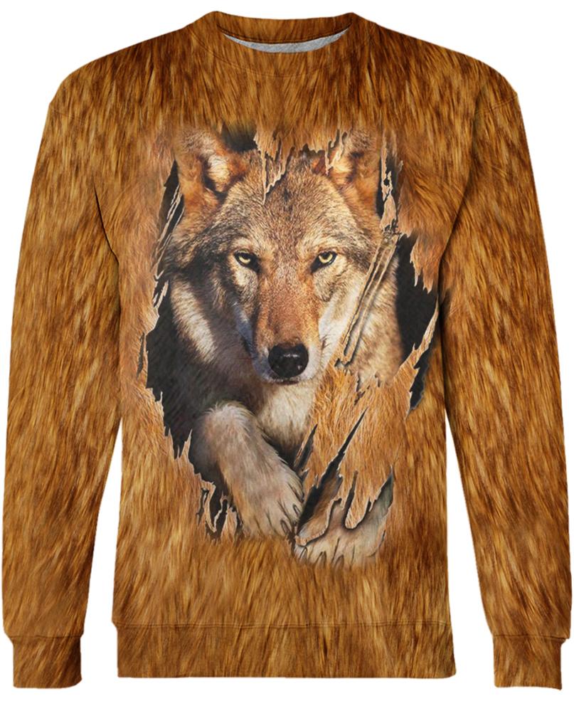 WelcomeNative Wolf Head 3D Hoodie, All Over Print Hoodie, Native American