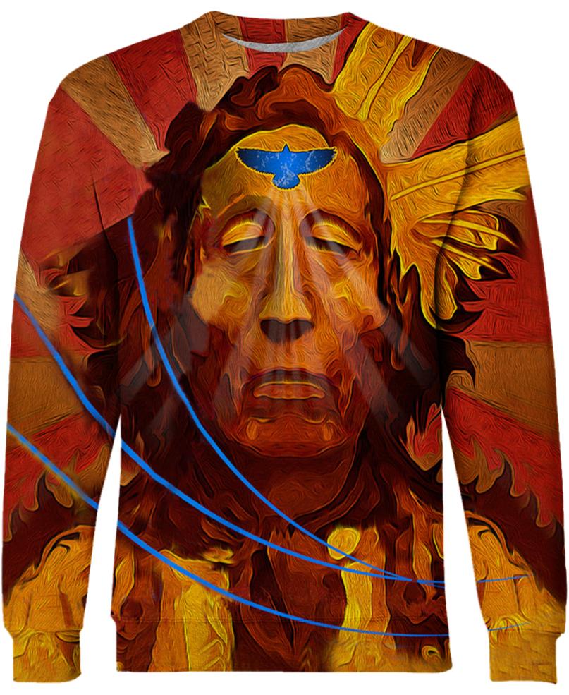 WelcomeNative Native Face 3D Hoodie, All Over Print Hoodie, Native American