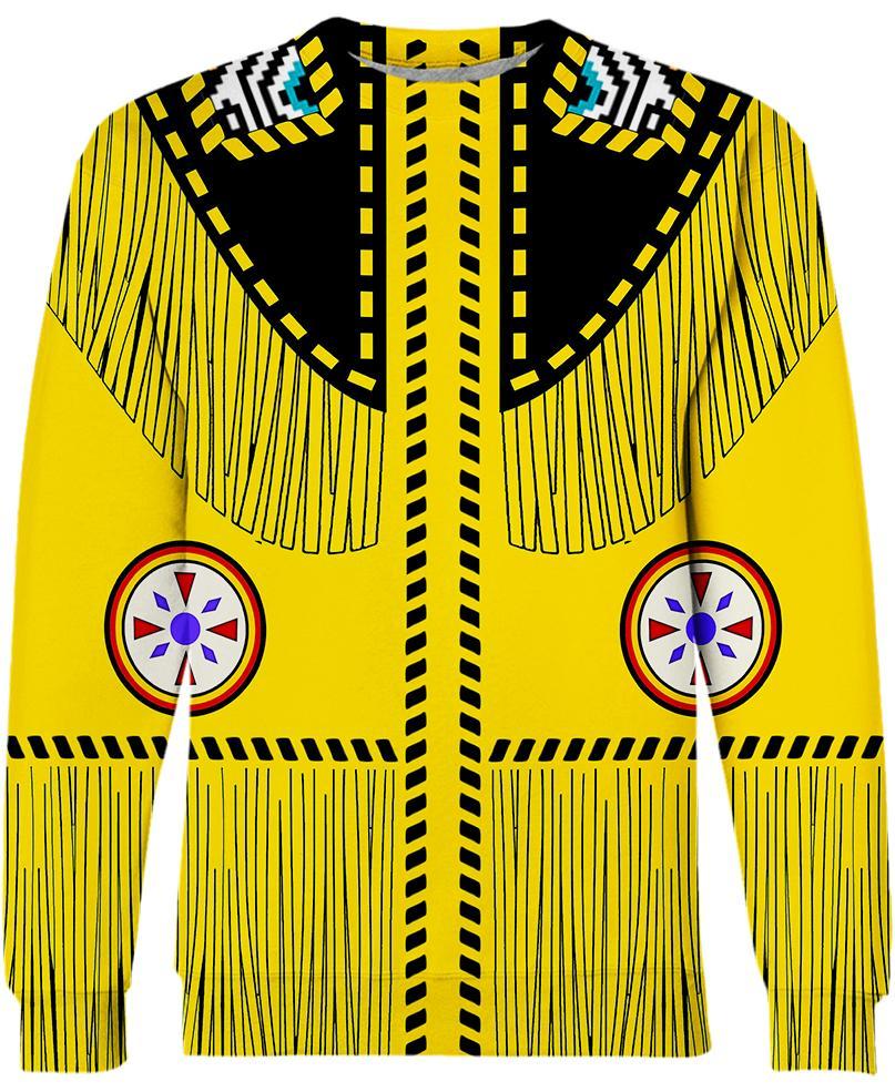 WelcomeNative Yellow Native 3D Hoodie, All Over Print Hoodie, Native American