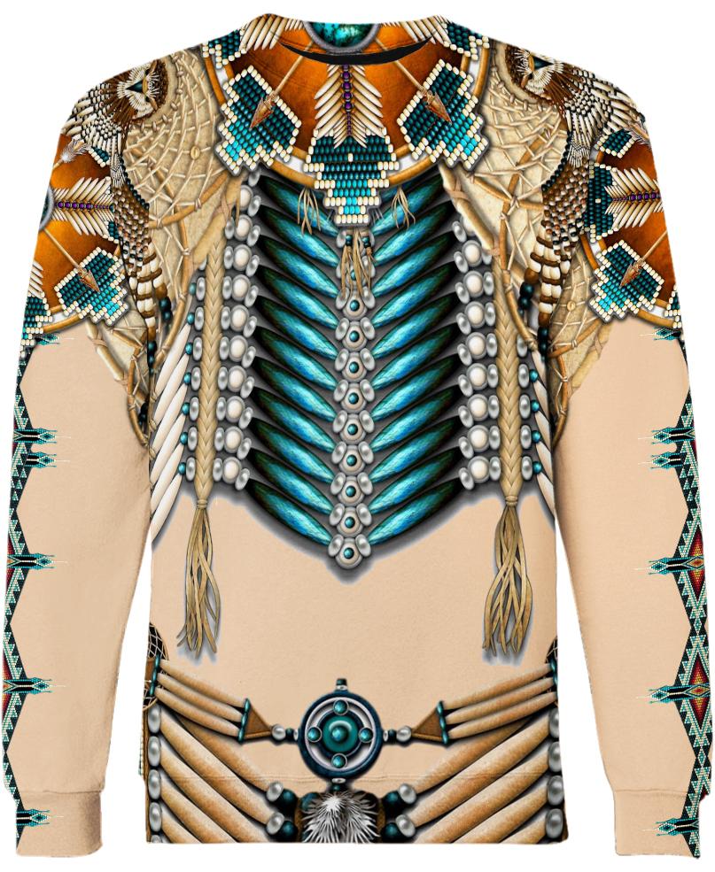 WelcomeNative Border Motifs 3D Hoodie, All Over Print Hoodie, Native American