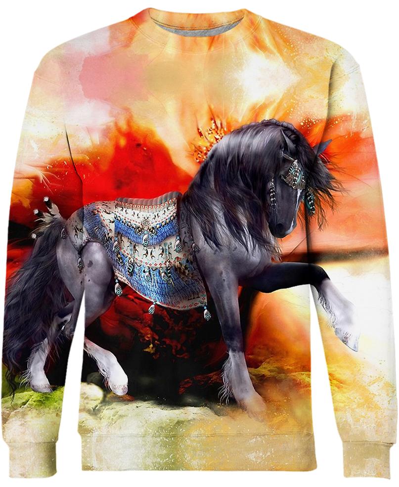 WelcomeNative Native Horse 3D Hoodie, All Over Print Hoodie, Native American