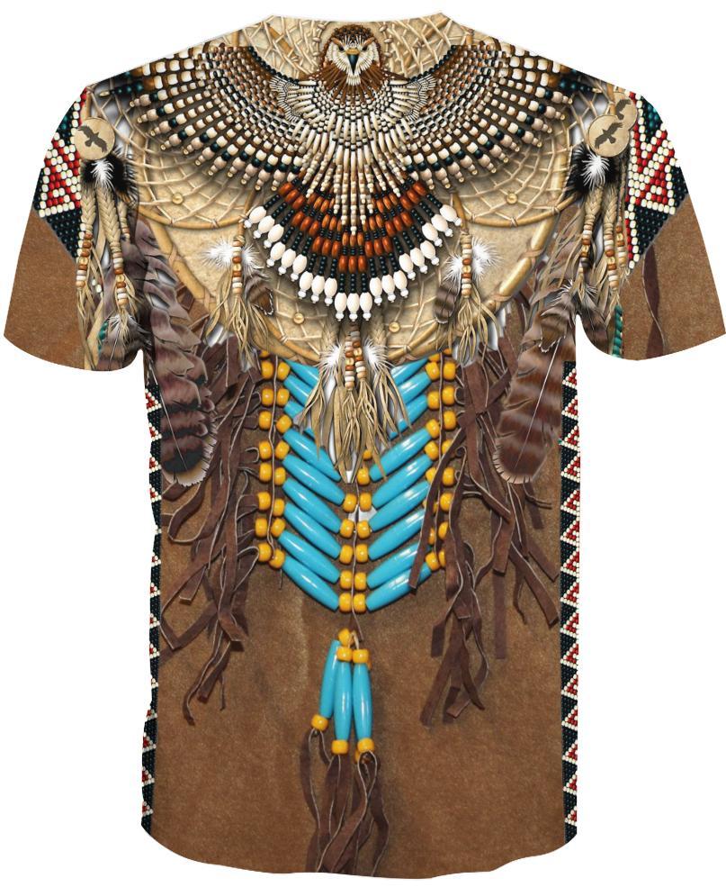 WelcomeNative Native Fringed Motifs, 3D T Shirt, All Over Print T Shirt, Native American