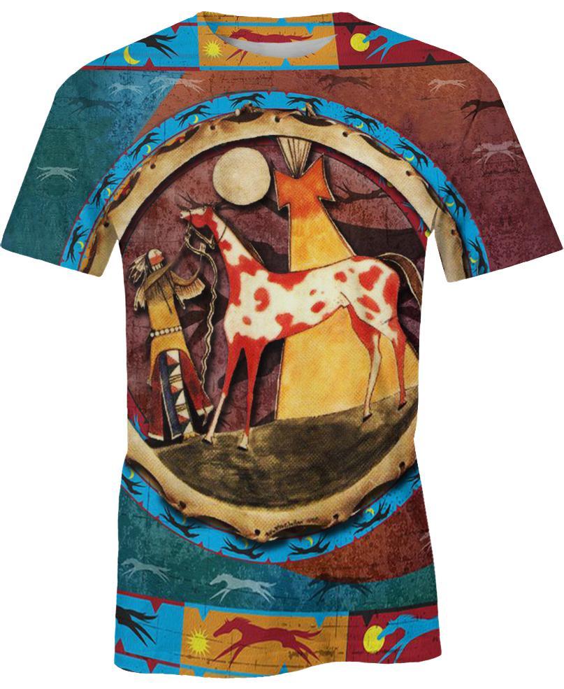 WelcomeNative Horse Native 3D Hoodie, All Over Print Hoodie, Native American