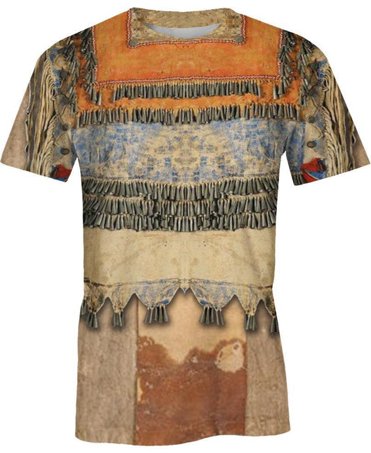 WelcomeNative Native Pattern Orange 3D Hoodie, All Over Print Hoodie, Native American
