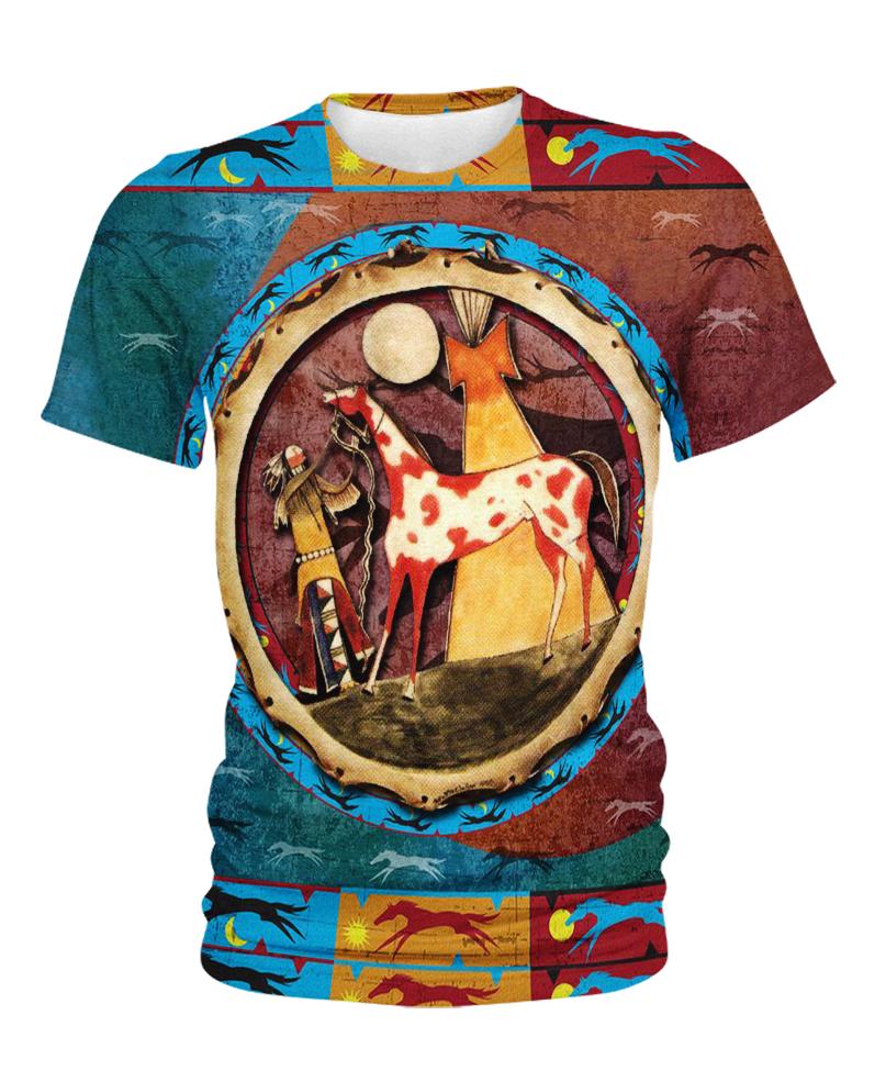 WelcomeNative Horse Native 3D Hoodie, All Over Print Hoodie, Native American