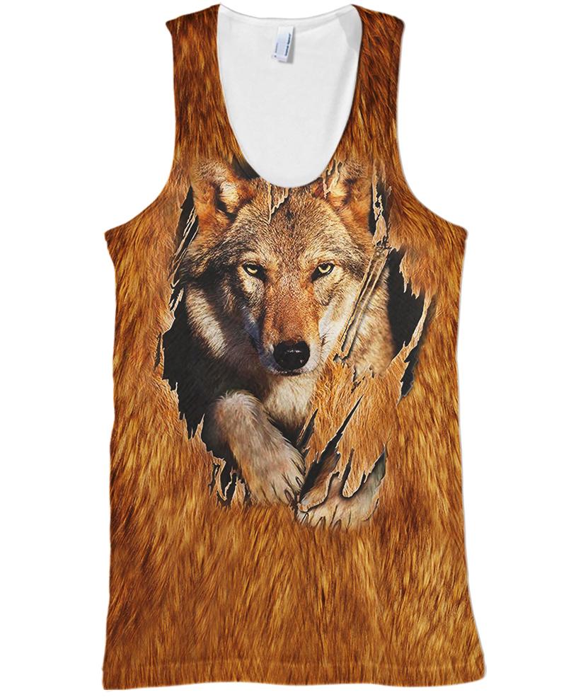 WelcomeNative Wolf Head 3D Hoodie, All Over Print Hoodie, Native American