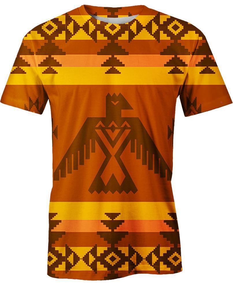 WelcomeNative Orange Eagle 3D Hoodie, All Over Print Hoodie, Native American