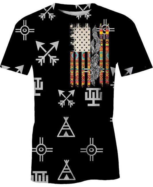 WelcomeNative Native Flag 3D Hoodie, All Over Print Hoodie, Native American